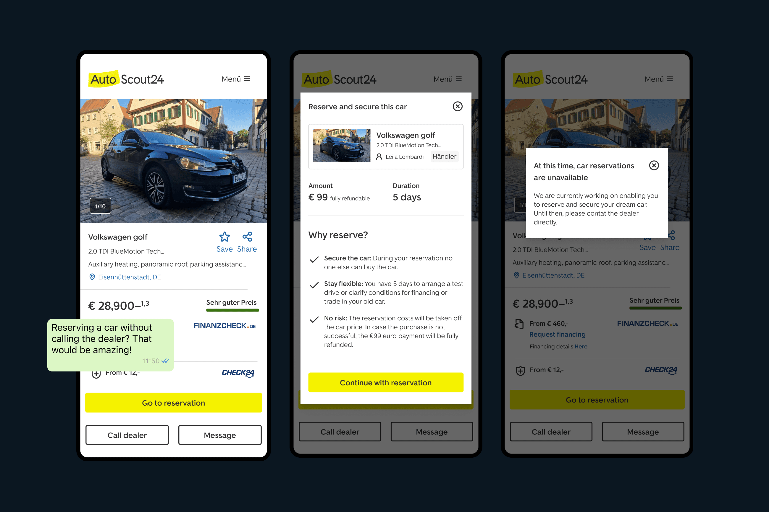 Validating Car Reservation